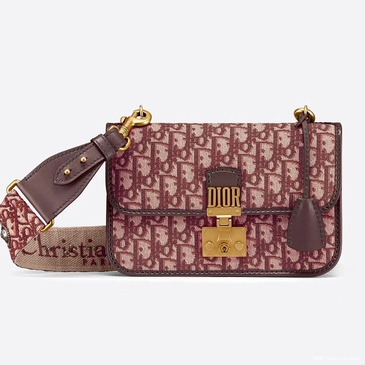 Cheap Burgundy Motif Dioraddict Oblique Bag Canvas 0723 Luxury